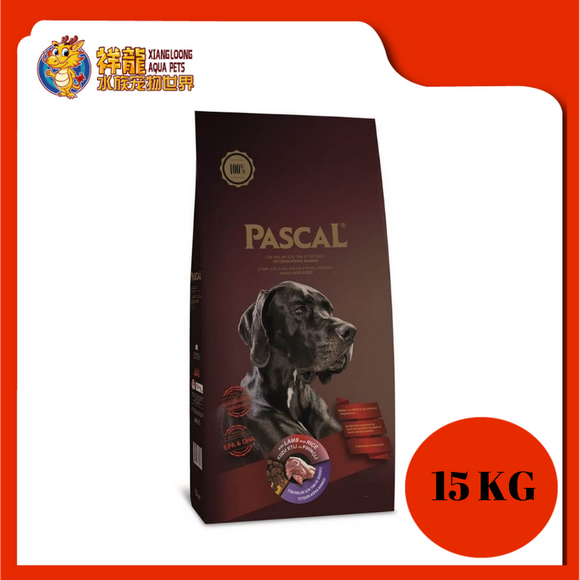 PASCAL ADULT DOG LAMB & RICE 15KG