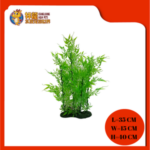 PLASTIC PLANT BAMBOO TREE WITH 2 PANDA