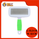 SLICKER BRUSH WITH COMB-L 15.5CM