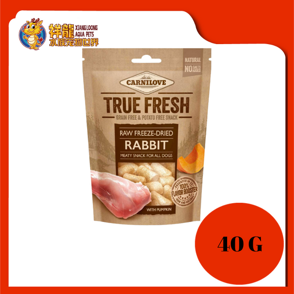 TRUE FRESH RAW FREEZE DRIED RABBIT 40G