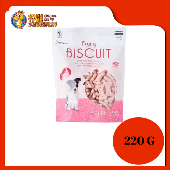 PET BISCUIT 220G(STRAWBERRY)